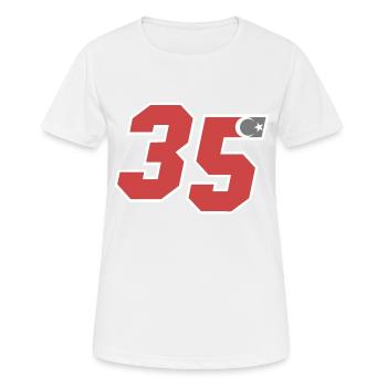 Izmir - T-shirt respirant Femme - blanc - Devant - AI Model Female 172 dark (172cm)