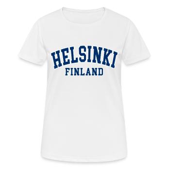 helsinki finland - Women's Breathable T-Shirt - white - Front - AI Model Female 172 dark (172cm)