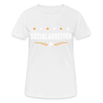 Sozialarbeiter Beruf - Frauen T-Shirt atmungsaktiv - Weiß - Vorne - AI Model Female 172 dark (172cm)