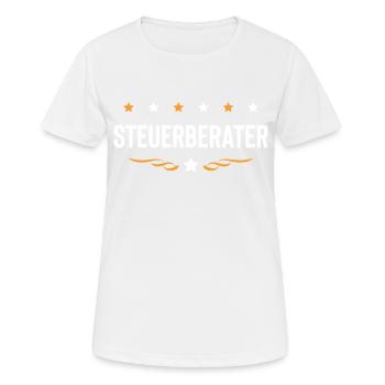 Steuerberater Beruf - Frauen T-Shirt atmungsaktiv - Weiß - Vorne - AI Model Female 172 dark (172cm)