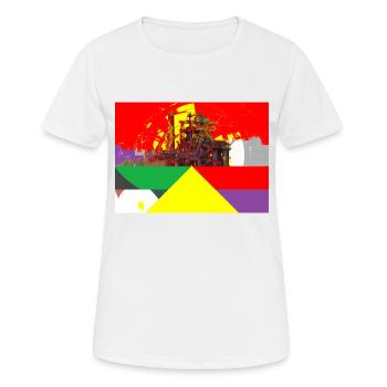 Sidérurgie, sidérurgie, région de la Ruhr - T-shirt respirant Femme - blanc - Devant - AI Model Female 172 dark (172cm)