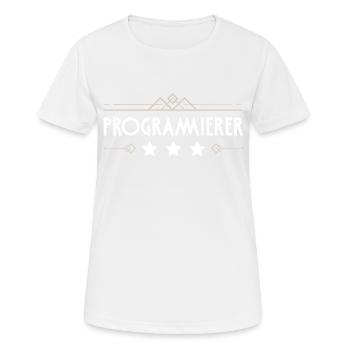 Programmierer Beruf - Frauen T-Shirt atmungsaktiv - Weiß - Vorne - AI Model Female 172 dark (172cm)