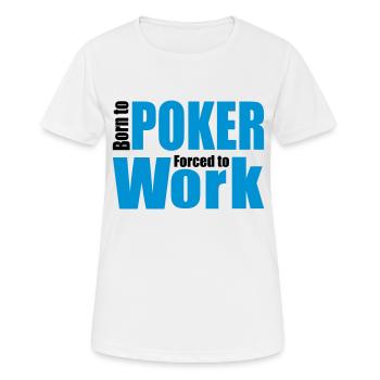 Poker - Frauen T-Shirt atmungsaktiv - Weiß - Vorne - AI Model Female 172 dark (172cm)