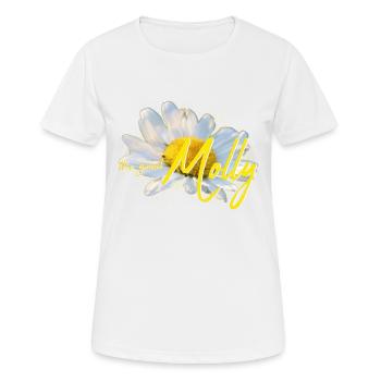 Chatte - T-shirt respirant Femme - blanc - Devant - AI Model Female 172 dark (172cm)