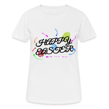 Frohe Ostern Osterfest - Frauen T-Shirt atmungsaktiv - Weiß - Vorne - AI Model Female 172 dark (172cm)