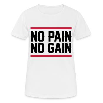 On n’a rien sans rien - T-shirt respirant Femme - blanc - Devant - AI Model Female 172 dark (172cm)
