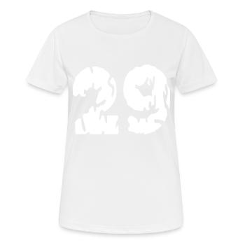 29 Zahl Trikot - Frauen T-Shirt atmungsaktiv - Weiß - Vorne - AI Model Female 172 dark (172cm)