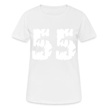 55 Zahl Trikot - Frauen T-Shirt atmungsaktiv - Weiß - Vorne - AI Model Female 172 dark (172cm)