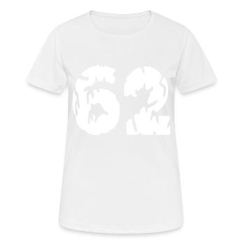 Maillot 62 Numéro - T-shirt respirant Femme - blanc - Devant - AI Model Female 172 dark (172cm)