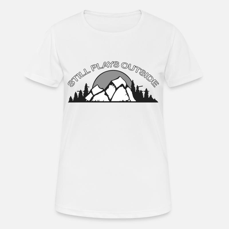 Rock Climbing - Women's Breathable T-Shirt - white