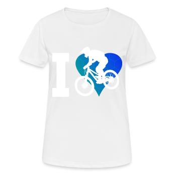 Cycling Cycling Women MTB Men Cyclists - Women's Breathable T-Shirt - white - Front - AI Model Female 172 dark (172cm)