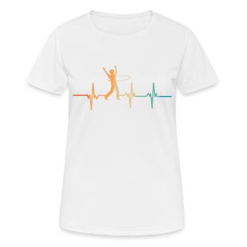 Heartbeat Hoop Dance - Women's Breathable T-Shirt - white - Front - AI Model Female 172 dark (172cm)