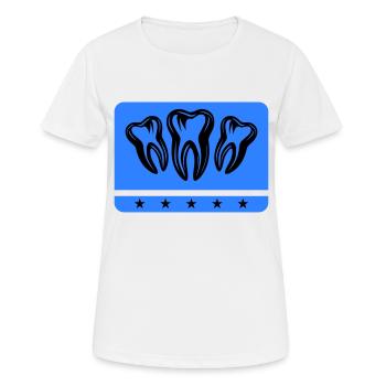 Dentiste Dentiste Dentaire Icône - T-shirt respirant Femme - blanc - Devant - AI Model Female 172 dark (172cm)