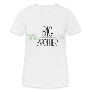 Großer Bruder - Großer Bruder - Frauen T-Shirt atmungsaktiv - Weiß - Vorne - AI Model Female 172 dark (172cm)