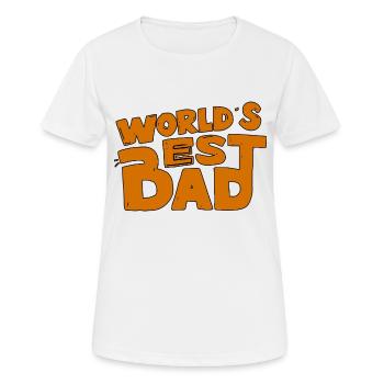 LE MEILLEUR PAPA DU MONDE - T-shirt respirant Femme - blanc - Devant - AI Model Female 172 dark (172cm)