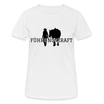 Westernreiten Westerngirl Führungskraft - Frauen T-Shirt atmungsaktiv - Weiß - Vorne - AI Model Female 172 dark (172cm)
