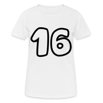 16 - T-shirt respirant Femme - blanc - Devant - AI Model Female 172 dark (172cm)