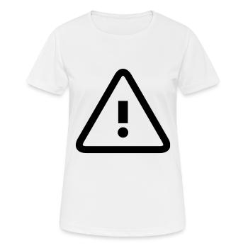 alerte - T-shirt respirant Femme - blanc - Devant - AI Model Female 172 dark (172cm)