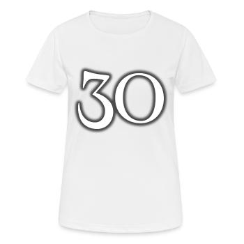 30 - Women's Breathable T-Shirt - white - Front - AI Model Female 172 dark (172cm)