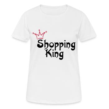 SHOPPING KING - T-shirt respirant Femme - blanc - Devant - AI Model Female 172 dark (172cm)