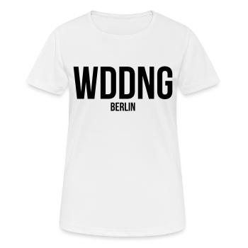 MARIAGE BERLIN - T-shirt respirant Femme - blanc - Devant - AI Model Female 172 dark (172cm)
