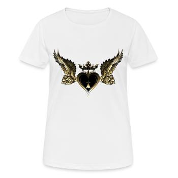 breizh Herzen Hermine Bretonischen Krone - Frauen T-Shirt atmungsaktiv - Weiß - Vorne - AI Model Female 172 dark (172cm)