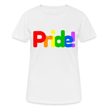Pride Gay Pride LGBT - T-shirt respirant Femme - blanc - Devant - AI Model Female 172 dark (172cm)