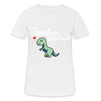 professeur - T-shirt respirant Femme - blanc - Devant - AI Model Female 172 dark (172cm)