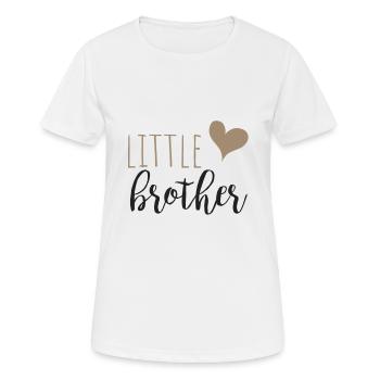 little brother Familyshirt - Frauen T-Shirt atmungsaktiv - Weiß - Vorne - AI Model Female 172 dark (172cm)