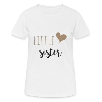petite soeur - T-shirt respirant Femme - blanc - Devant - AI Model Female 172 dark (172cm)