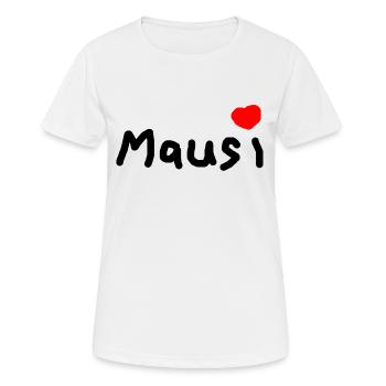 mausi - T-shirt respirant Femme - blanc - Devant - AI Model Female 172 dark (172cm)