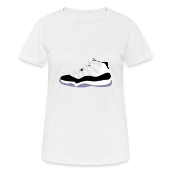sneaker - Women's Breathable T-Shirt - white - Front - AI Model Female 172 dark (172cm)