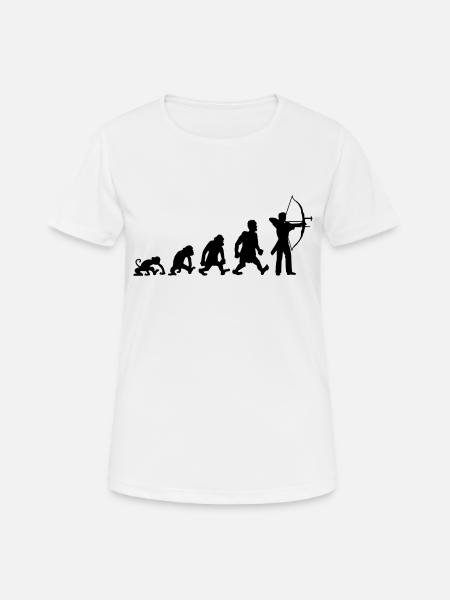 Bogenschießen - Frauen T-Shirt atmungsaktiv - Weiß
