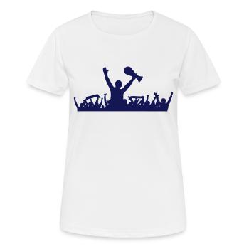 Fans Fussball Weltmeister - Frauen T-Shirt atmungsaktiv - Weiß - Vorne - AI Model Female 172 dark (172cm)