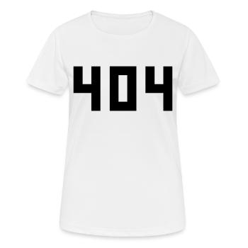 cool error 404 fehlermeldung falsch kein internet - T-shirt respirant Femme - blanc - Devant - AI Model Female 172 dark (172cm)