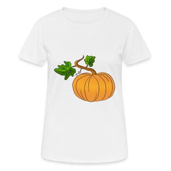 pumpkin, autumn, halloween, fest - Frauen T-Shirt atmungsaktiv - Weiß - Vorne - AI Model Female 172 dark (172cm)
