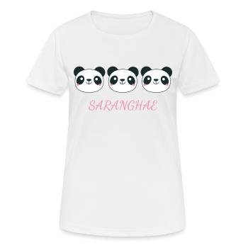 Love Korean Language - Women's Breathable T-Shirt - white - Front - AI Model Female 172 dark (172cm)