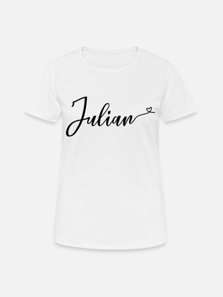 julian - Frauen T-Shirt atmungsaktiv - Weiß