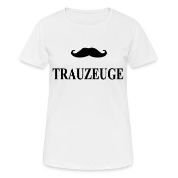 trauzeuge - Frauen T-Shirt atmungsaktiv - Weiß - Vorne - AI Model Female 172 dark (172cm)