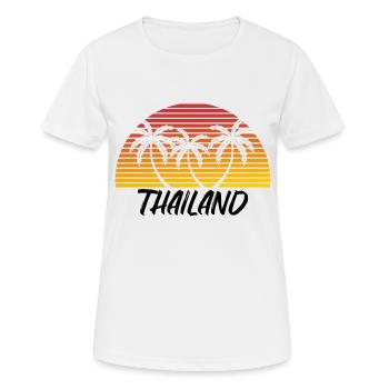 La Thaïlande - T-shirt respirant Femme - blanc - Devant - AI Model Female 172 dark (172cm)