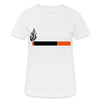 Zigarette Zigarette Zigarre Symbol ikone - Frauen T-Shirt atmungsaktiv - Weiß - Vorne - AI Model Female 172 dark (172cm)