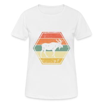 Elk Scandinavie - T-shirt respirant Femme - blanc - Devant - AI Model Female 172 dark (172cm)