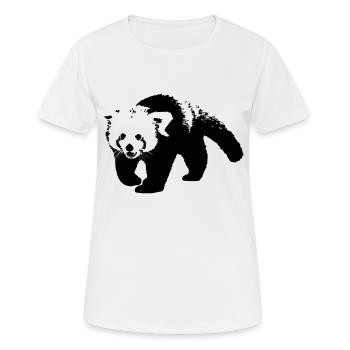 kleiner panda - Frauen T-Shirt atmungsaktiv - Weiß - Vorne - AI Model Female 172 dark (172cm)