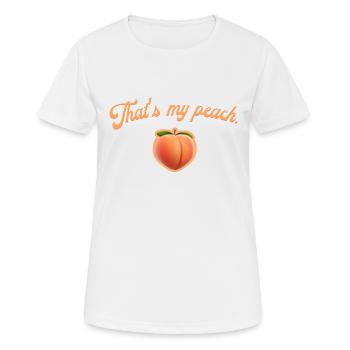 C'est ma pêche. - T-shirt respirant Femme - blanc - Devant - AI Model Female 172 dark (172cm)