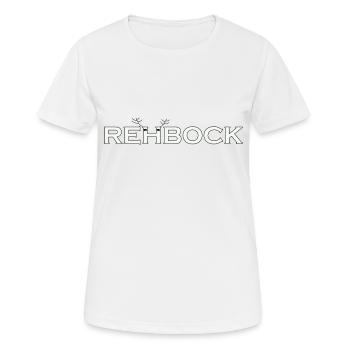 Rehbock white - Frauen T-Shirt atmungsaktiv - Weiß - Vorne - AI Model Female 172 dark (172cm)