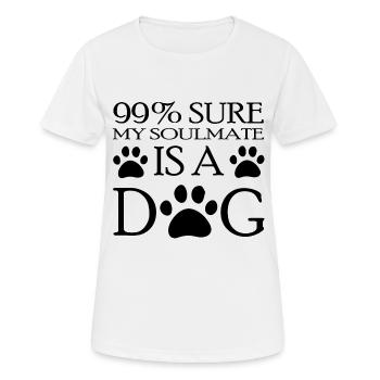 Dog dog - Women's Breathable T-Shirt - white - Front - AI Model Female 172 dark (172cm)