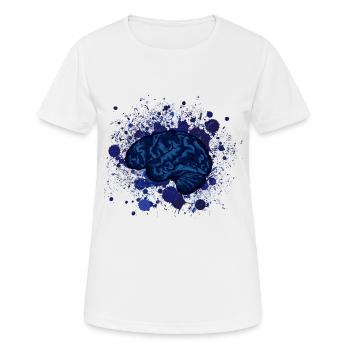 Gehirn Gehirne Design Phantasie Fleck - Frauen T-Shirt atmungsaktiv - Weiß - Vorne - AI Model Female 172 dark (172cm)