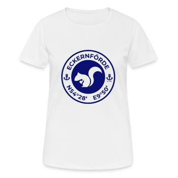 Eckernförde Eichhörnchen Navi - Frauen T-Shirt atmungsaktiv - Weiß - Vorne - AI Model Female 172 dark (172cm)