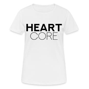 HEART CORE - Peace Love Freedom - Women's Breathable T-Shirt - white - Front - AI Model Female 172 dark (172cm)