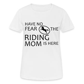 Cheval cheval cheval équitation - T-shirt respirant Femme - blanc - Devant - AI Model Female 172 dark (172cm)